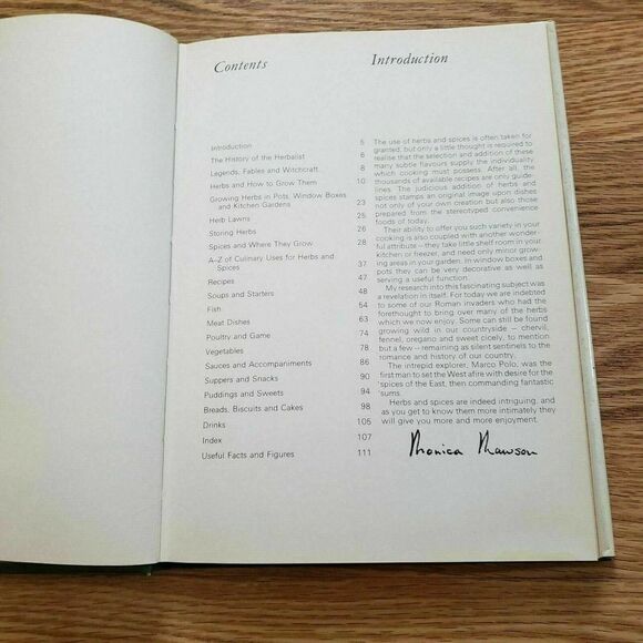Vintage Cooking with Herbs and Spices Hardback Cook Book - Picture 8 of 10